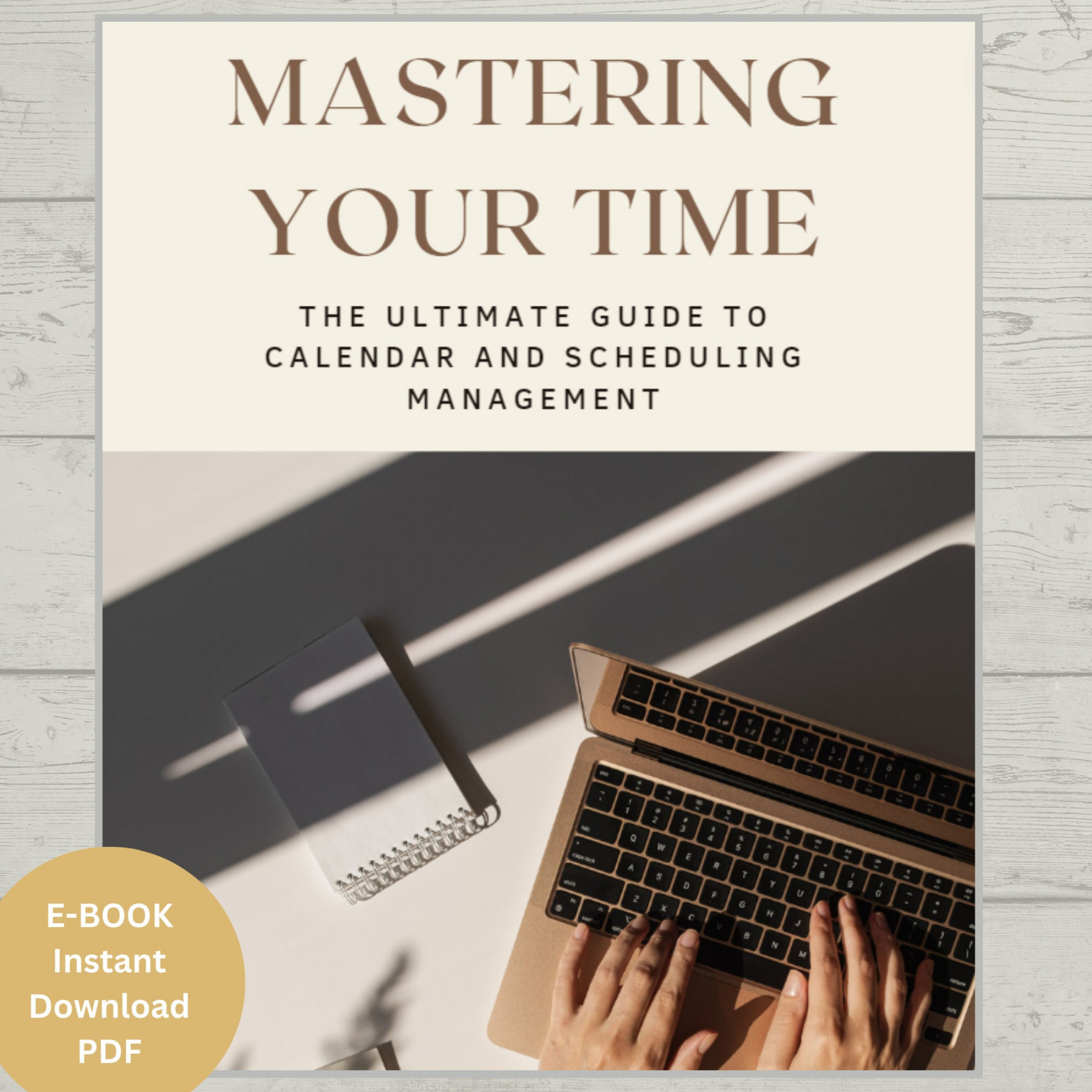 E Book Mastering Your Time The Ultimate Guide to Calendar and Scheduling Management