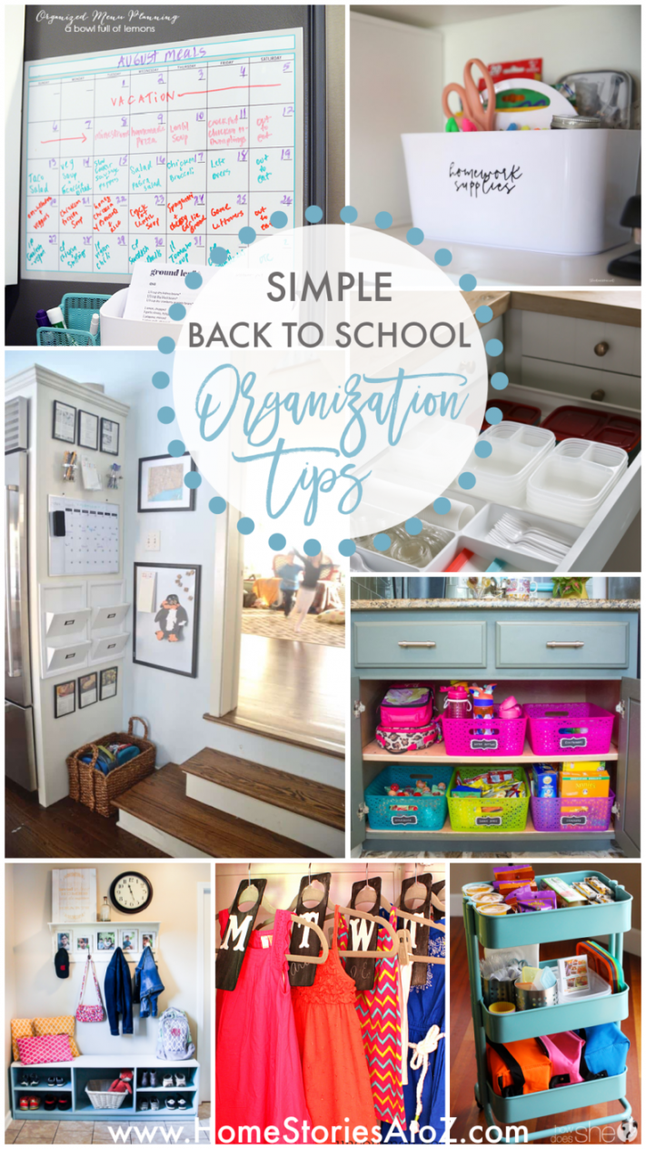 Easy Organization Tips for Back to School: Organize Your Way to