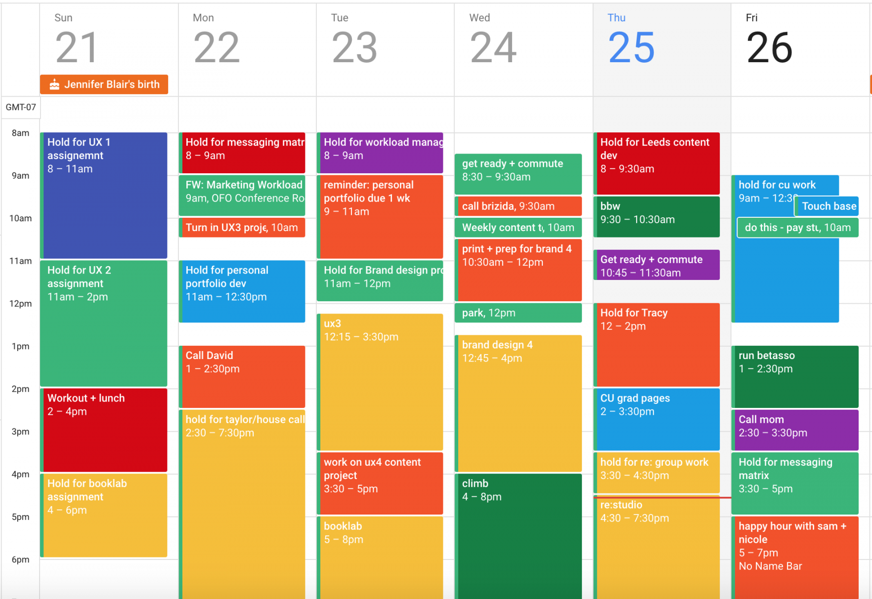 How a Color Coded Calendar Helps You Conquer Your Day (Easy Tips