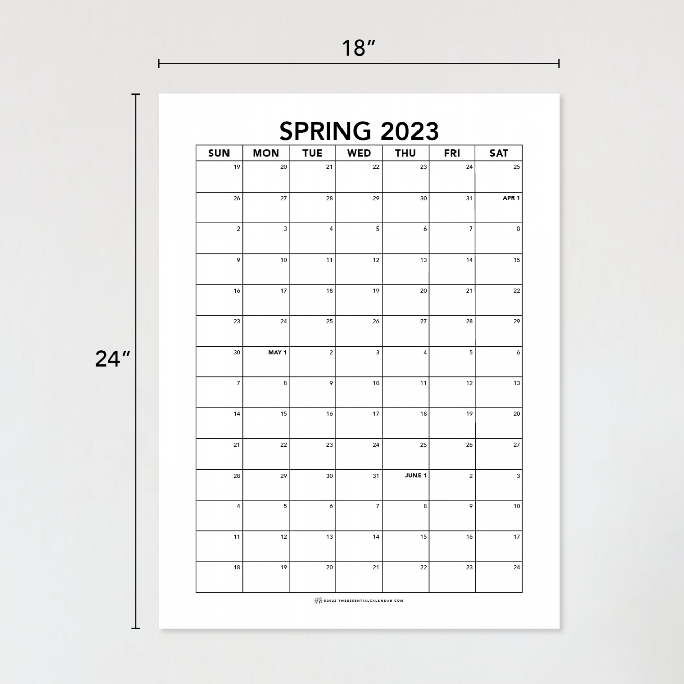 Spring Calendar Seasonal Calendar – The Essential Calendar