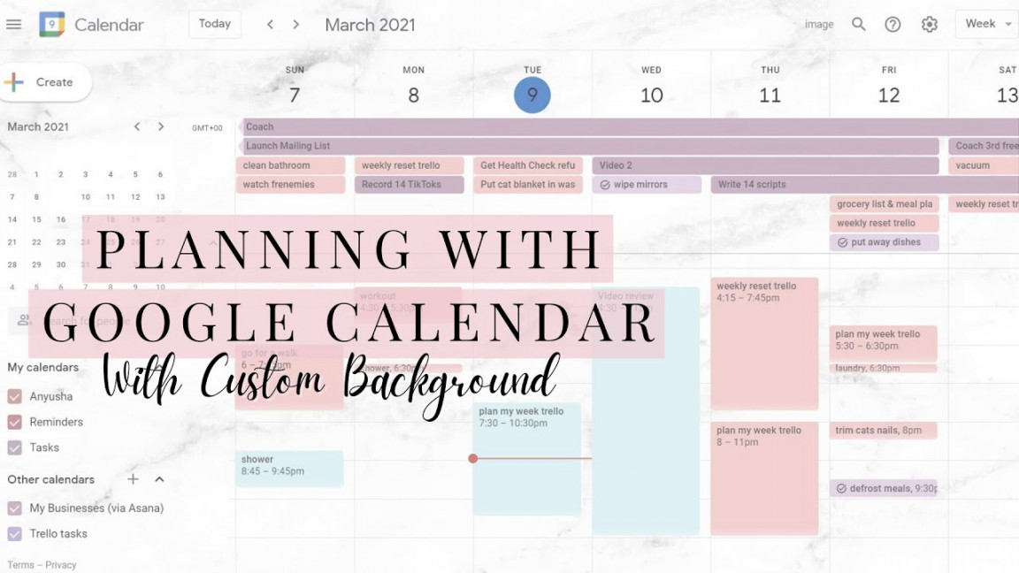The ULTIMATE Google Calendar Planner System For EVERYTHING TUTORIAL