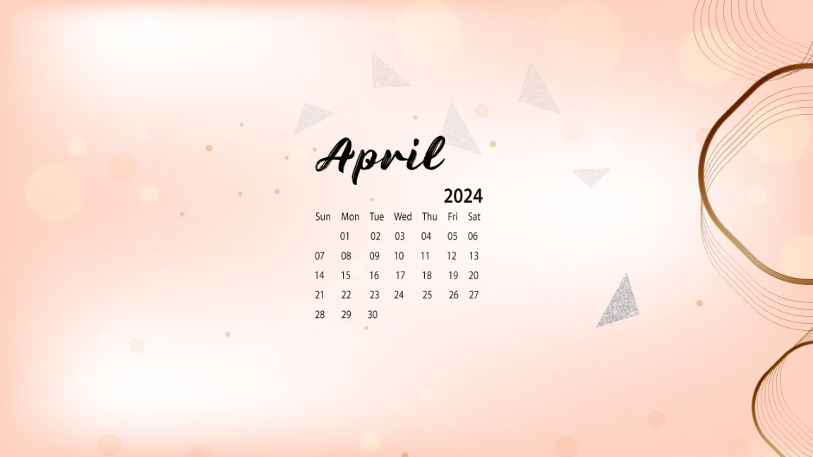 April Desktop Wallpaper Calendar CalendarLabs