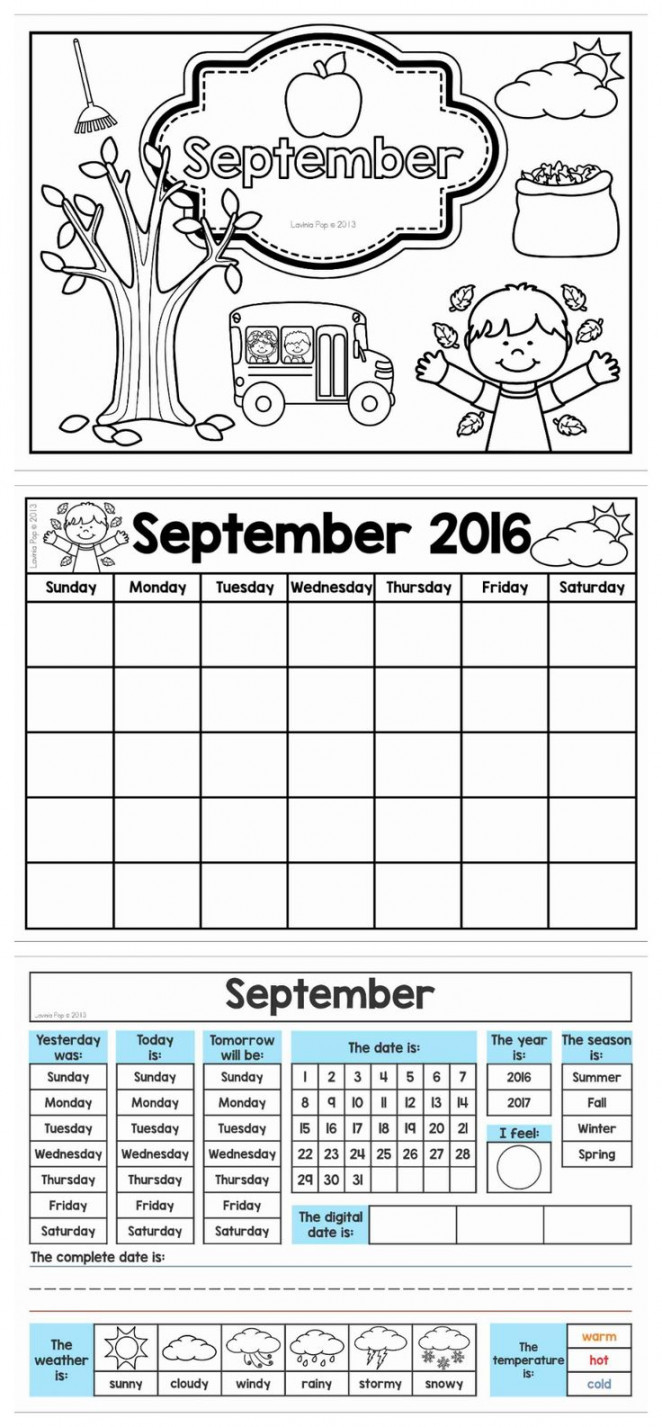Calendar and Weather Journal First grade calendar, Math