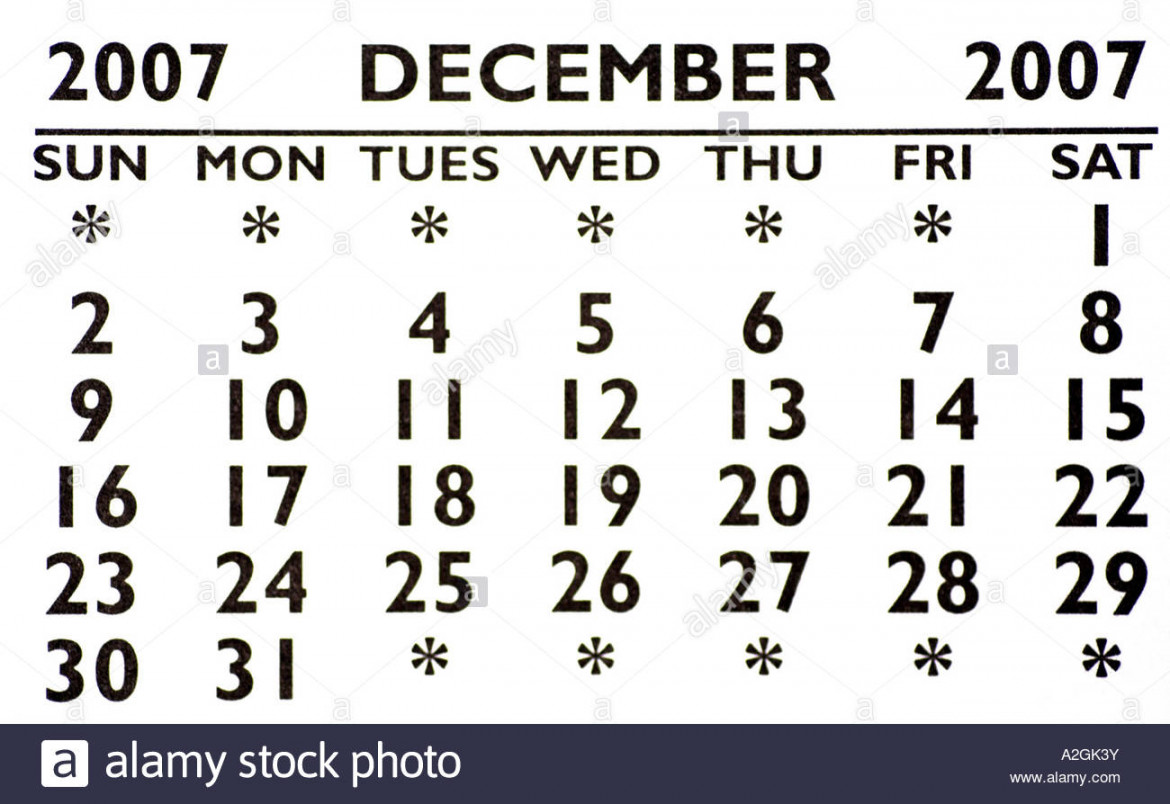 calendar Cut Out Stock Images & Pictures Alamy