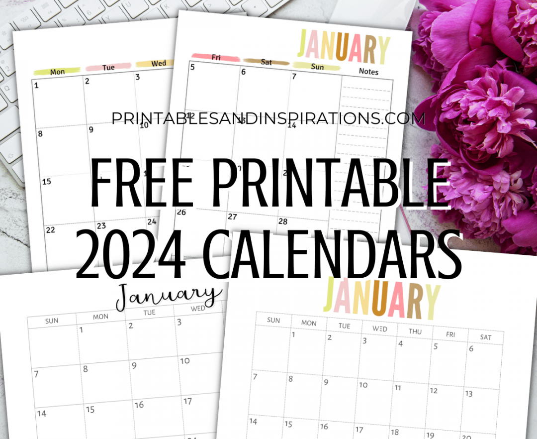 Free Printable Calendar Printable PDF Printables and