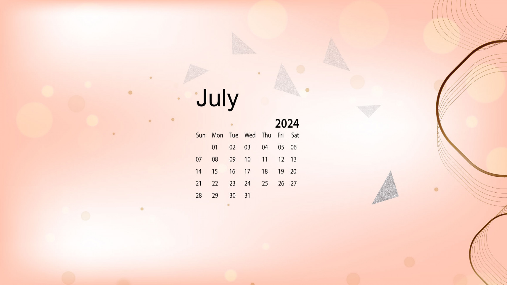 July Desktop Wallpaper Calendar CalendarLabs