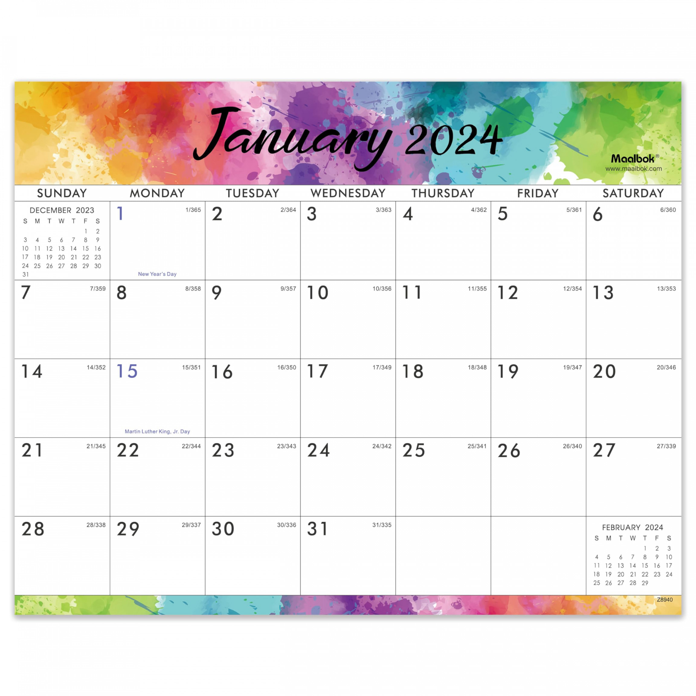 Magnetic Calendar Magnetic Calendar for Fridge from January December , Magnetic Monthly Calendar, " × ", Tear off Pad, Blocks