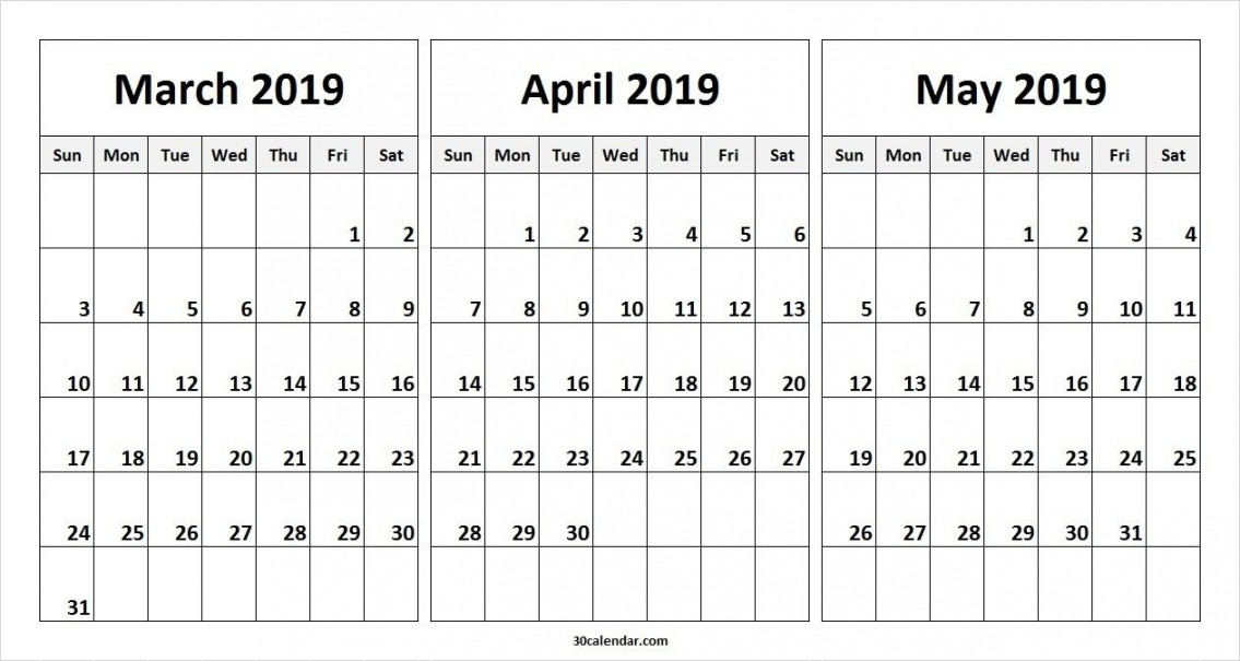 March April May Calendar #March #April #May #Calendars