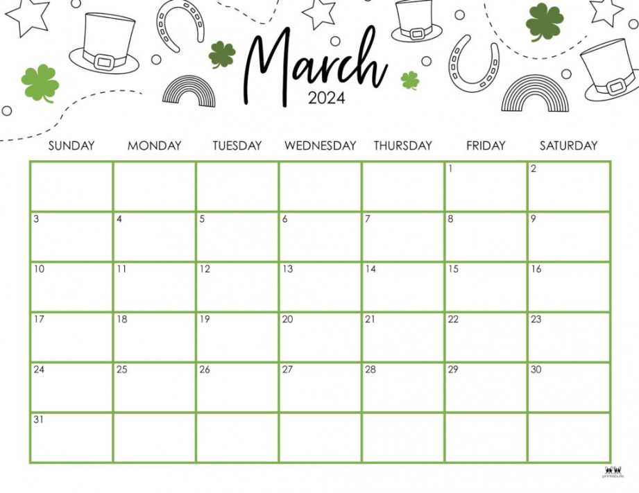 March Calendars FREE Printables Printabulls