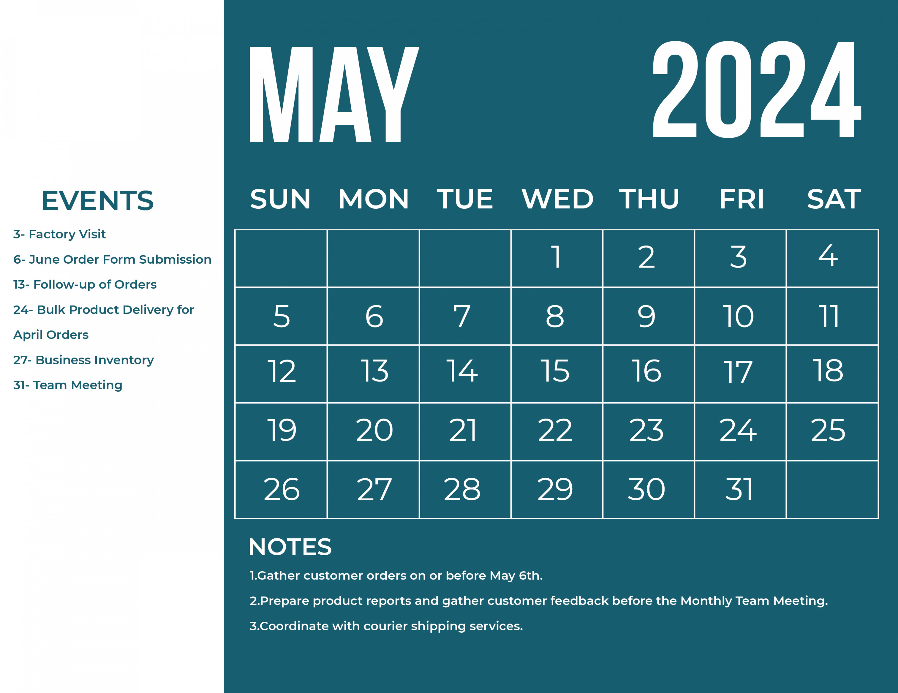 May Calendar Download in Word, Illustrator, EPS, SVG, JPG
