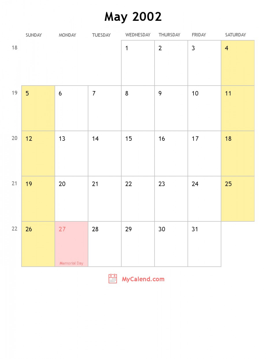 May calendar with holidays monthly printable calendar