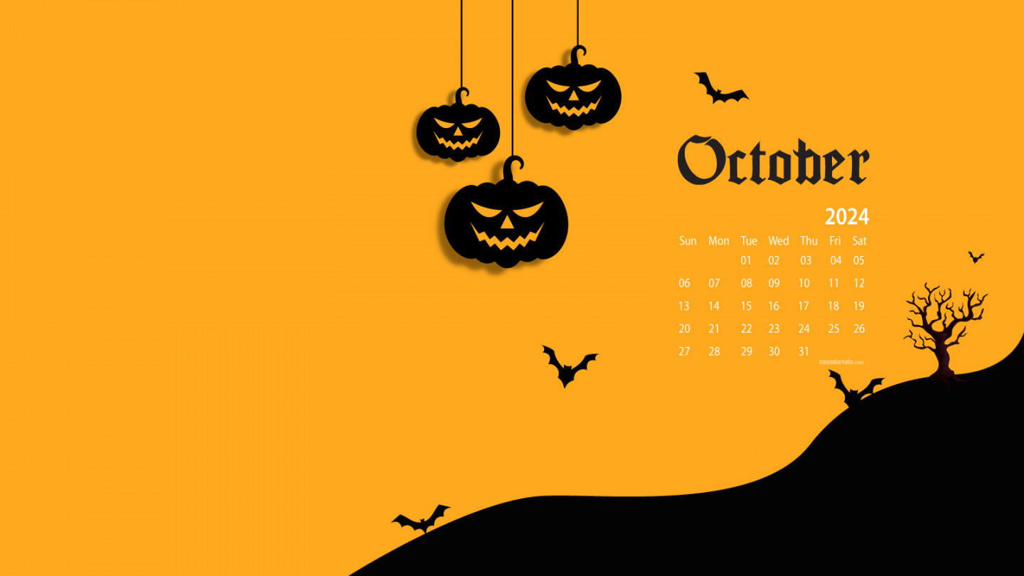 October Desktop Wallpaper Calendar CalendarLabs