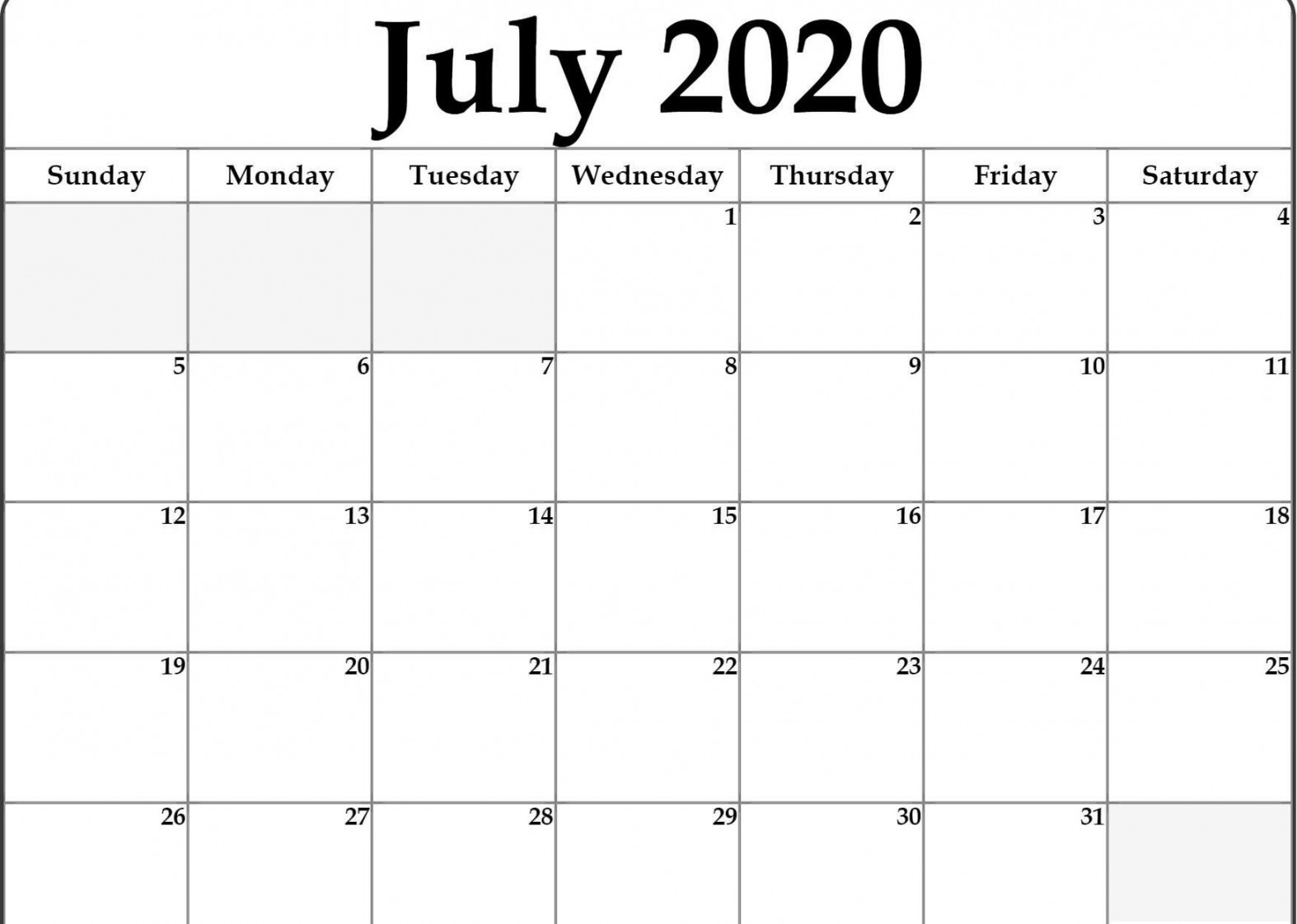 Printable Calendar for July Printable calendar july