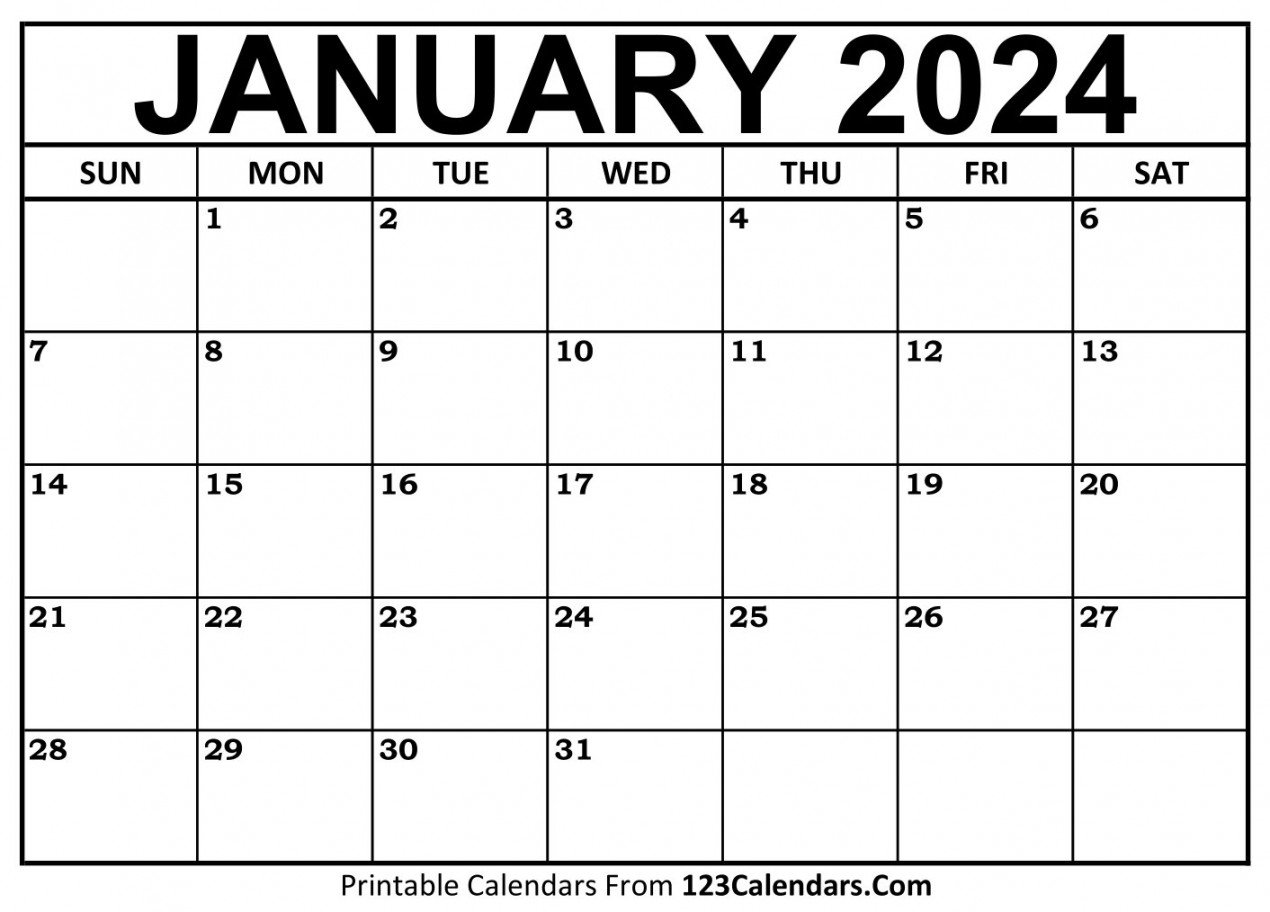 Printable January Calendar Templates Calendars