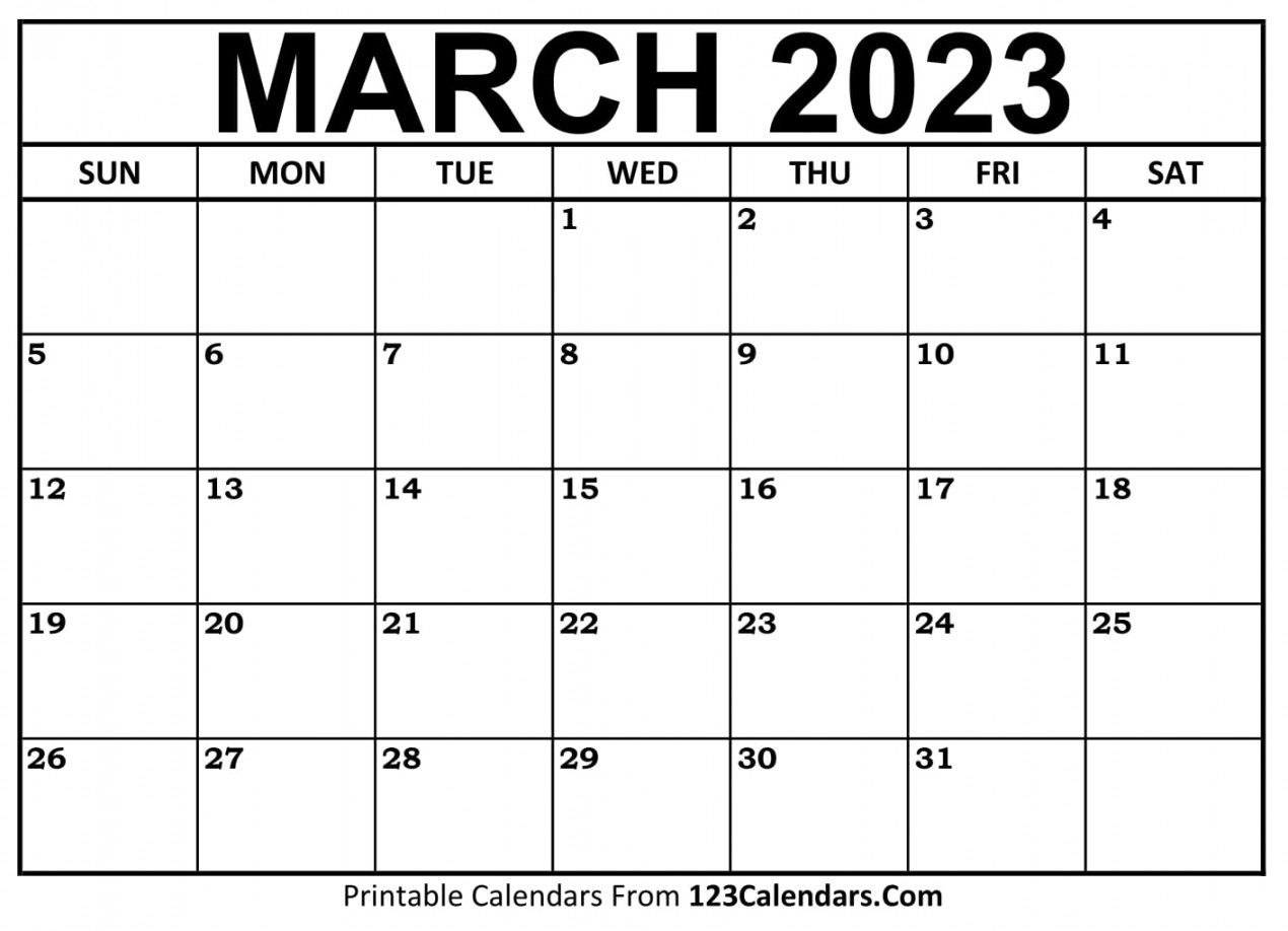 Printable March Calendar Templates Calendars