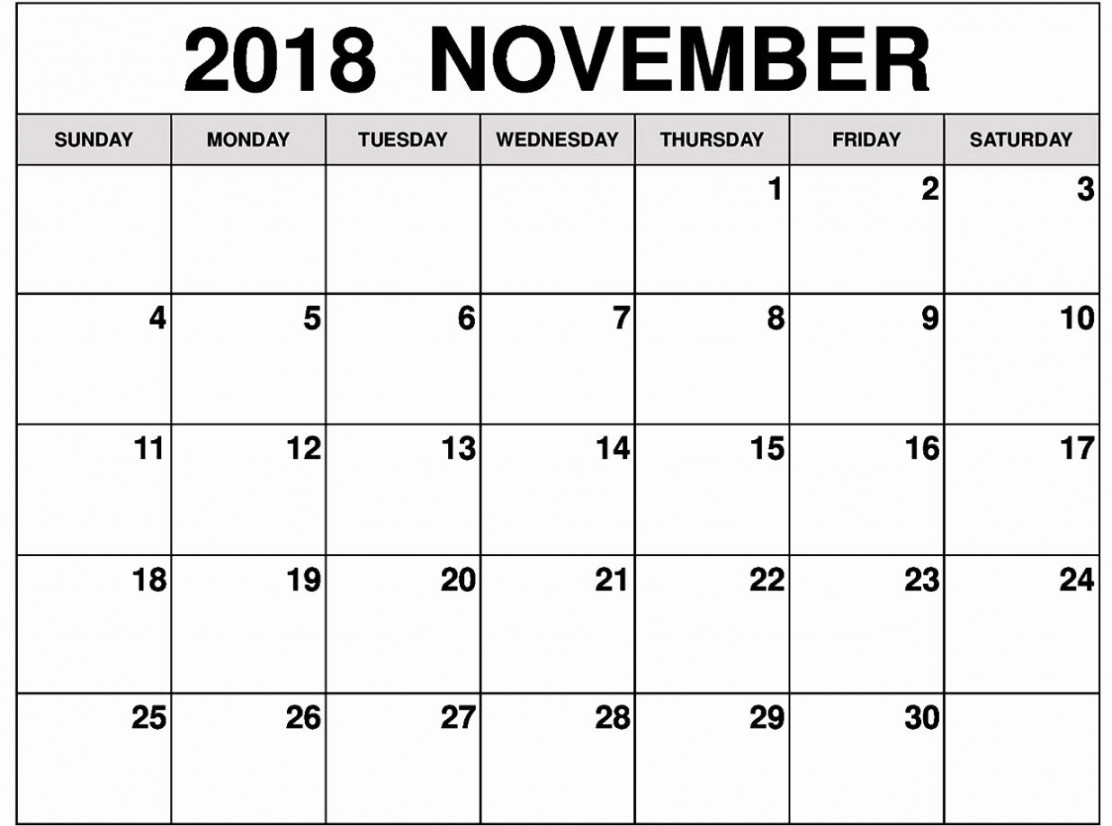 Printable Nov Calendar November printable calendar