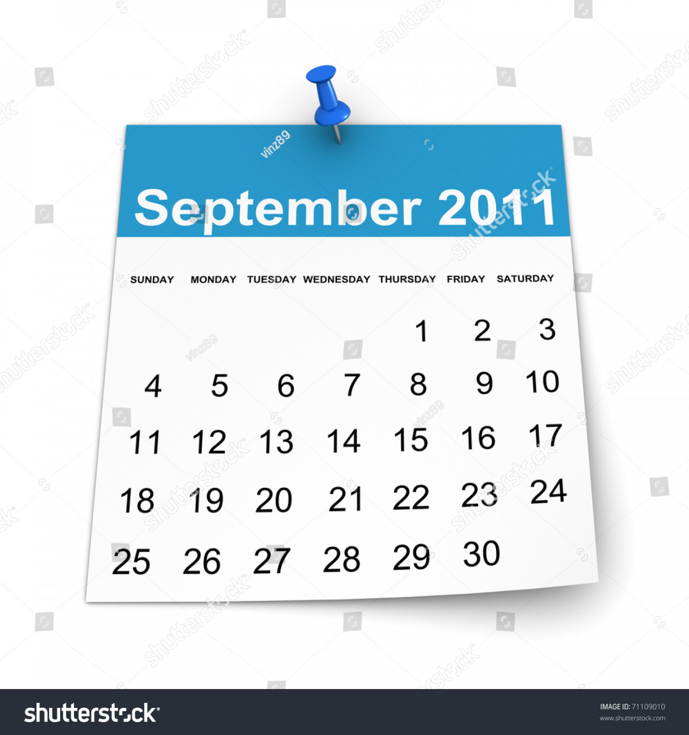 , September 20 Calendar Images, Stock Photos, D objects