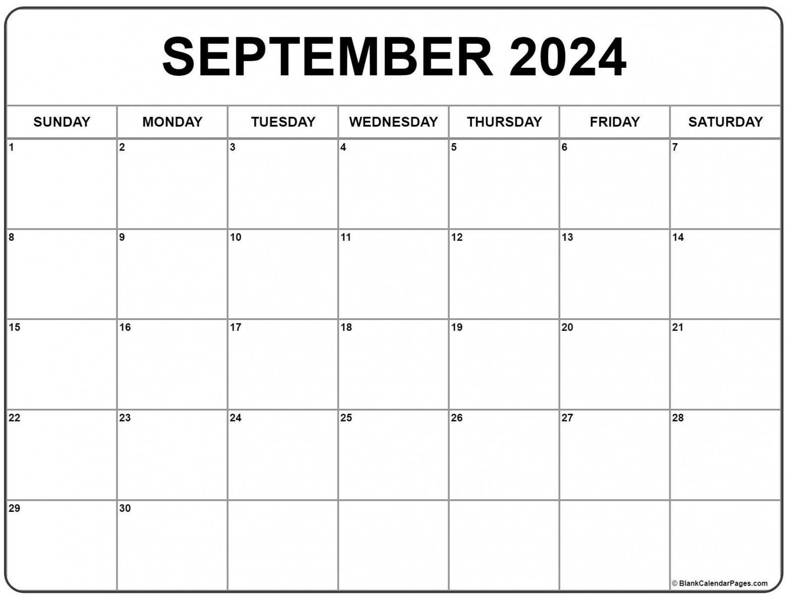 September calendar free printable calendar