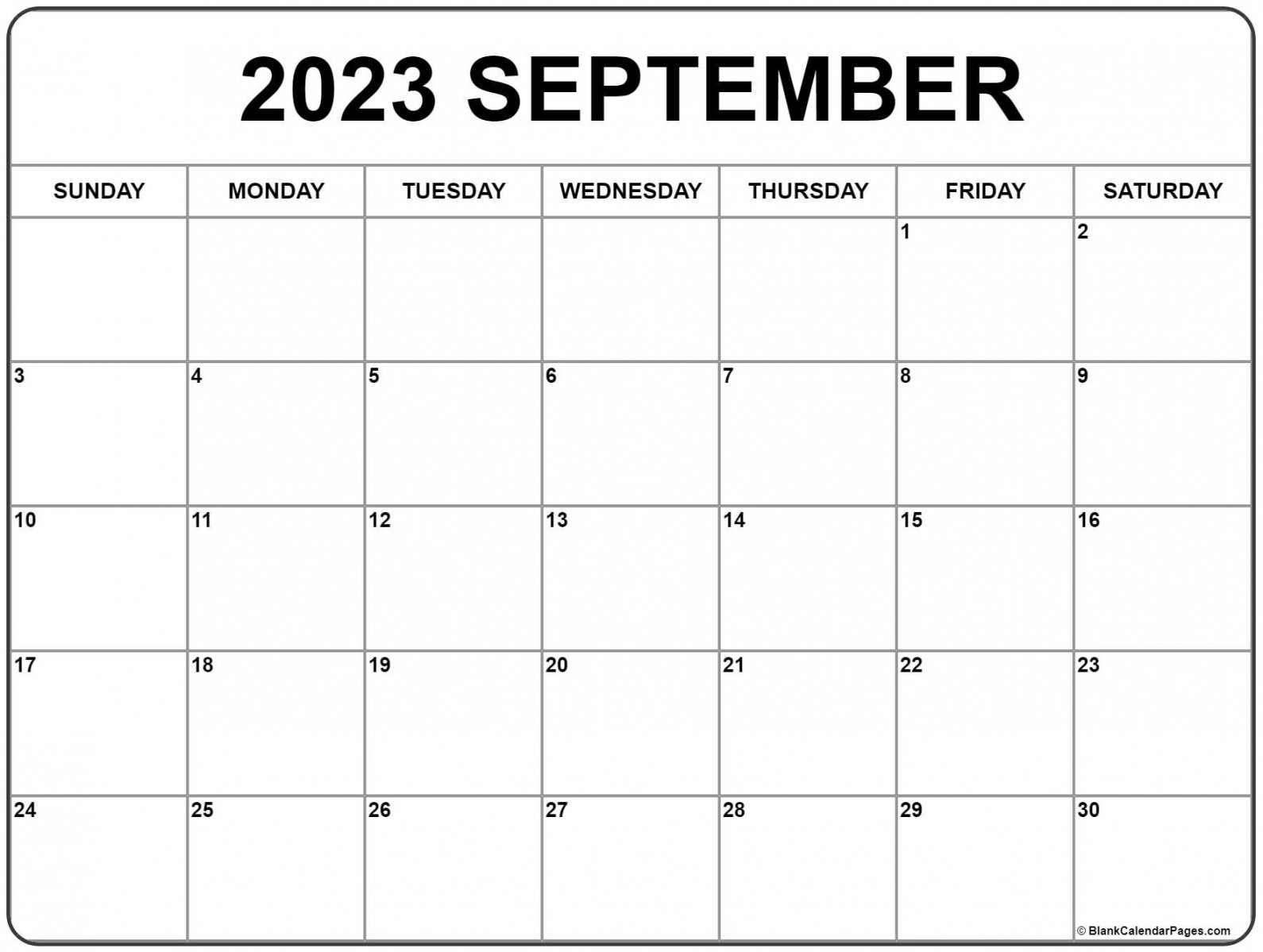 September calendar free printable calendar