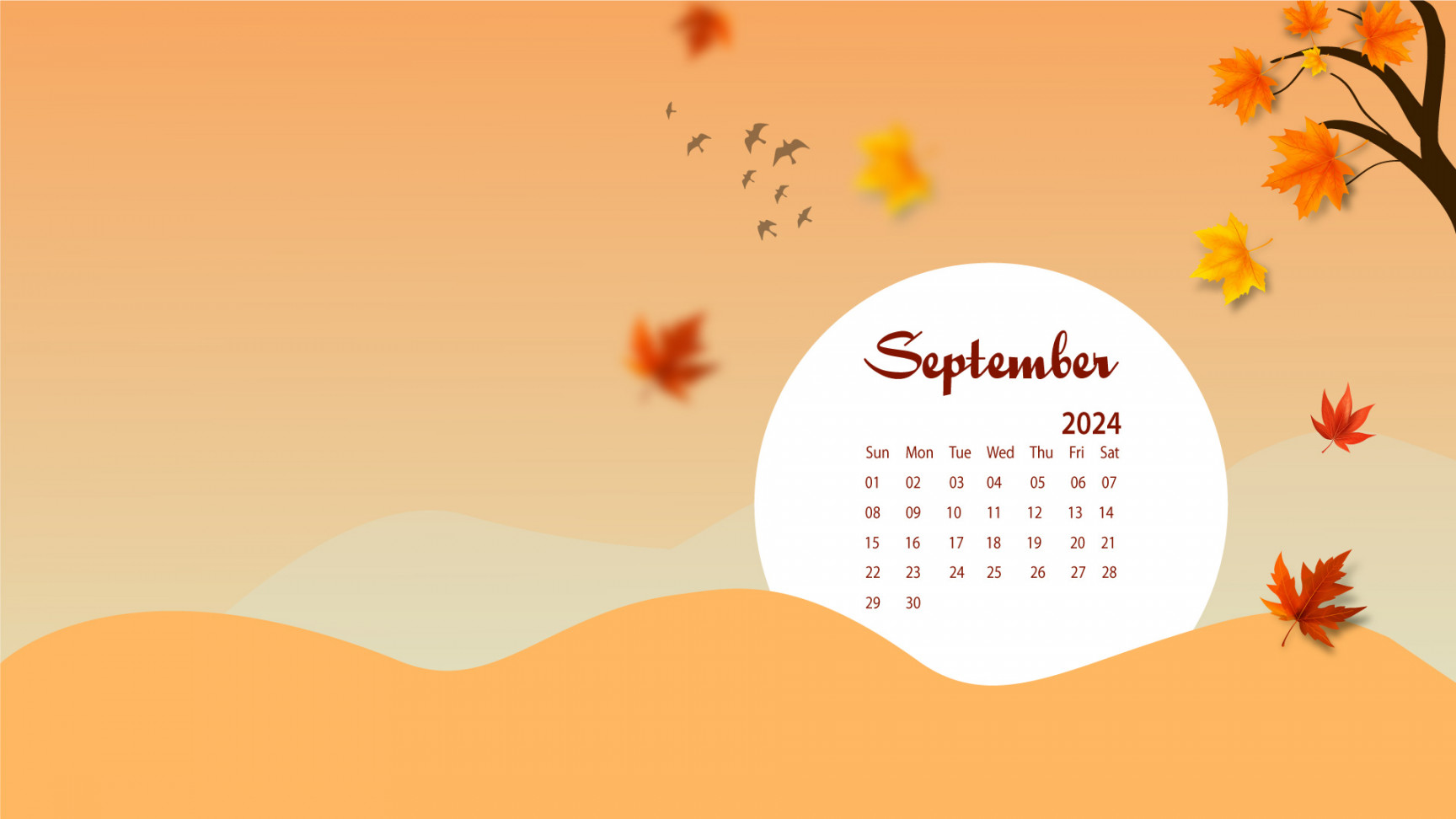September Desktop Wallpaper Calendar CalendarLabs