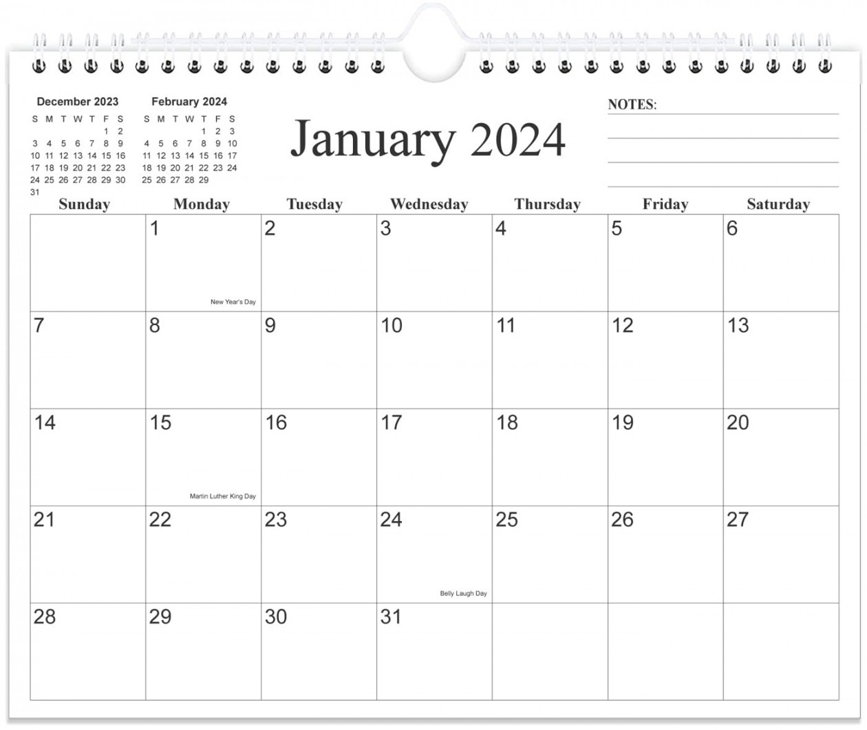 Wall Calendars Calendar from January to December , Calendar with Thick Paper,