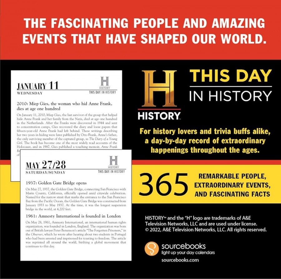 History Channel This Day in History Boxed Calendar: Remarkable People, Extraordinary Events, and Fascinating Facts (Daily Calendar, Office