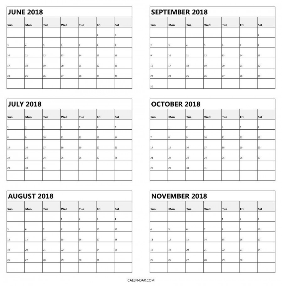 Month Calendar Template Blank calendar template, Calendar