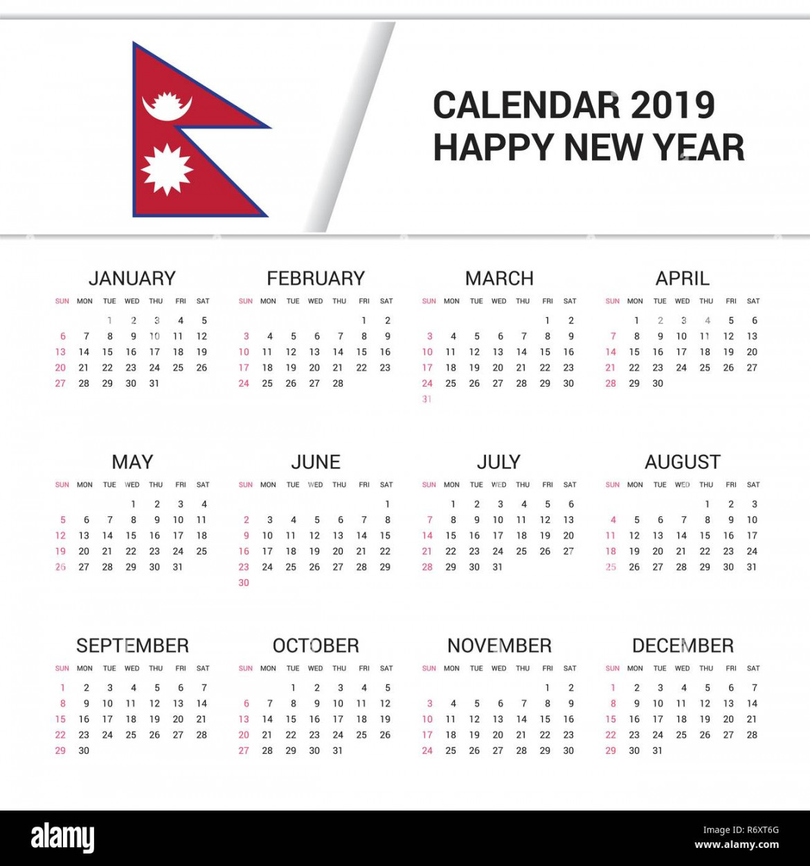 Nepali calendar Stock Vector Images Alamy