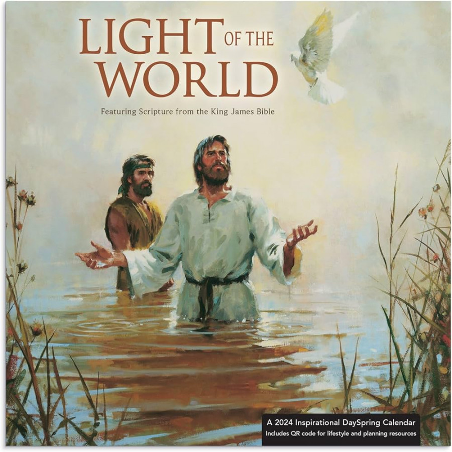 DaySpring Light of the World Premium Wall Calendar Featuring Scripture from the King James Bible: A Inspirational DaySpring Calendar