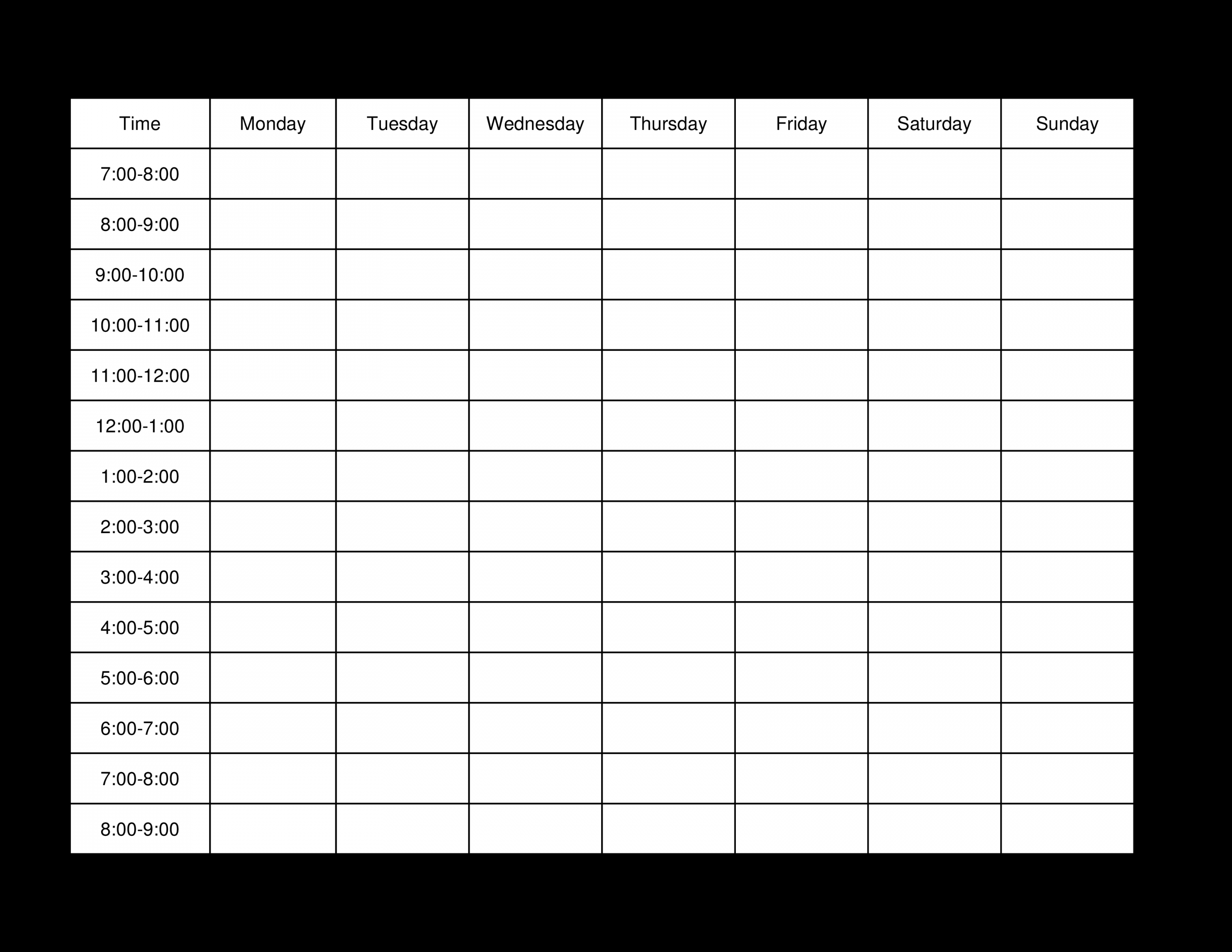 Weekly Hourly Planner How to create a Weekly Hourly Planner