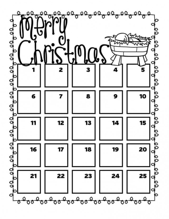 Free Printable Christmas Countdown Calendars for Kids