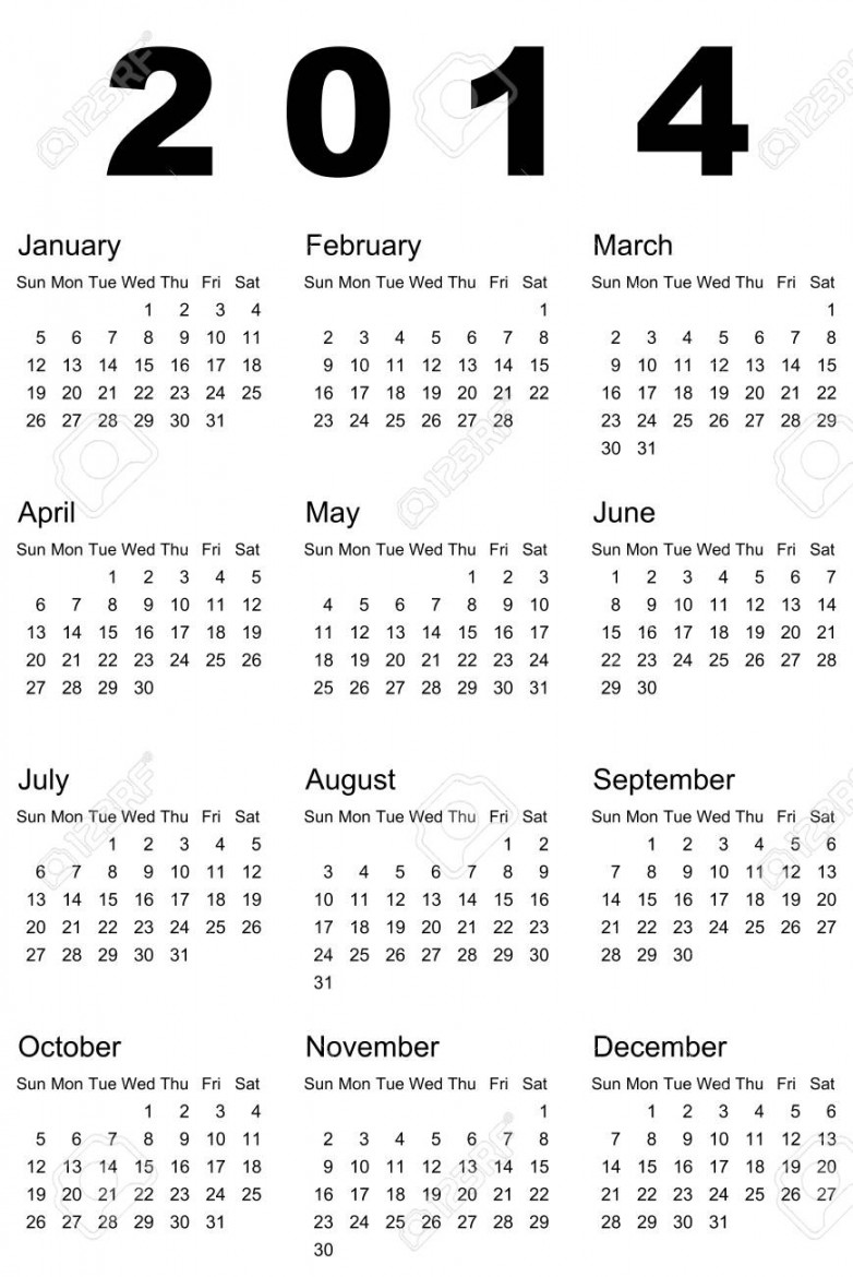 Illustration Of Calendar Royalty Free SVG, Cliparts, Vectors