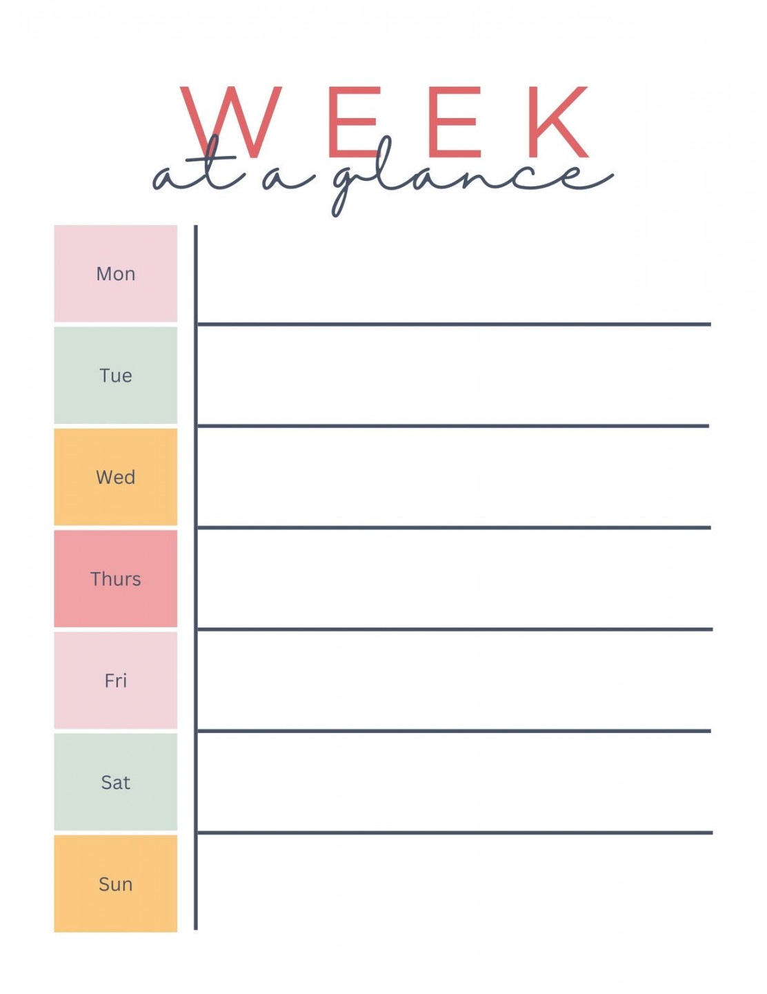 Free, printable planner templates to customize Canva