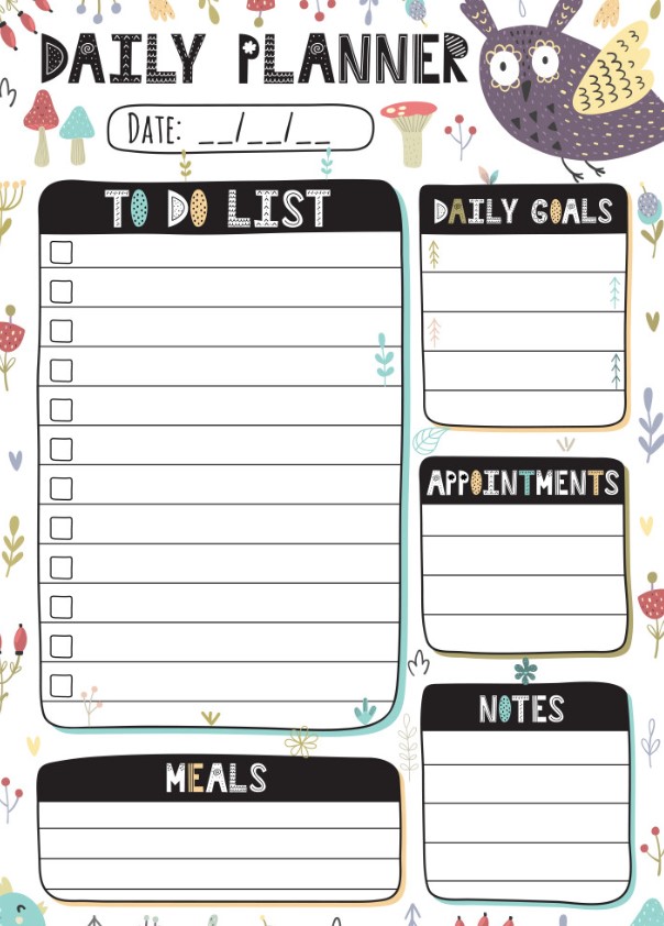 Cute Printable Daily Planner 2025