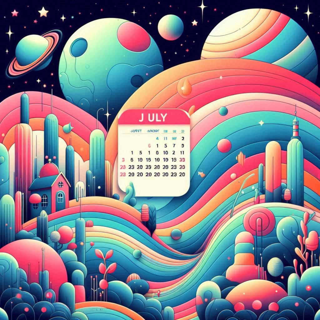 July 2025 Calendar Wallpaper Iphone