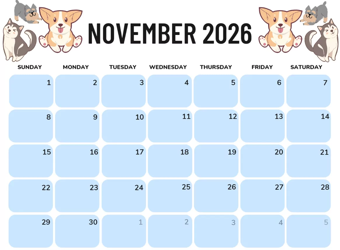 Free printable November 2025 calendar in JPG format