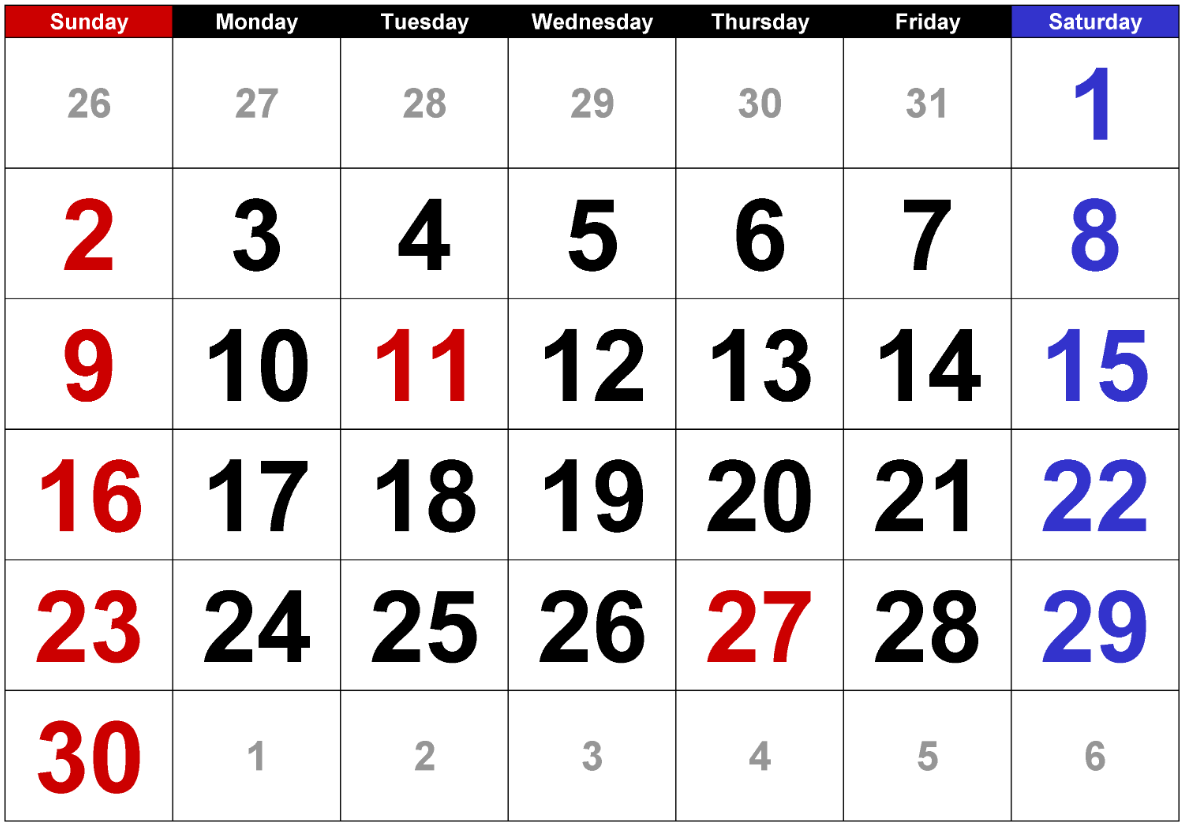 November 2025 calendar template with week numbers and holidays