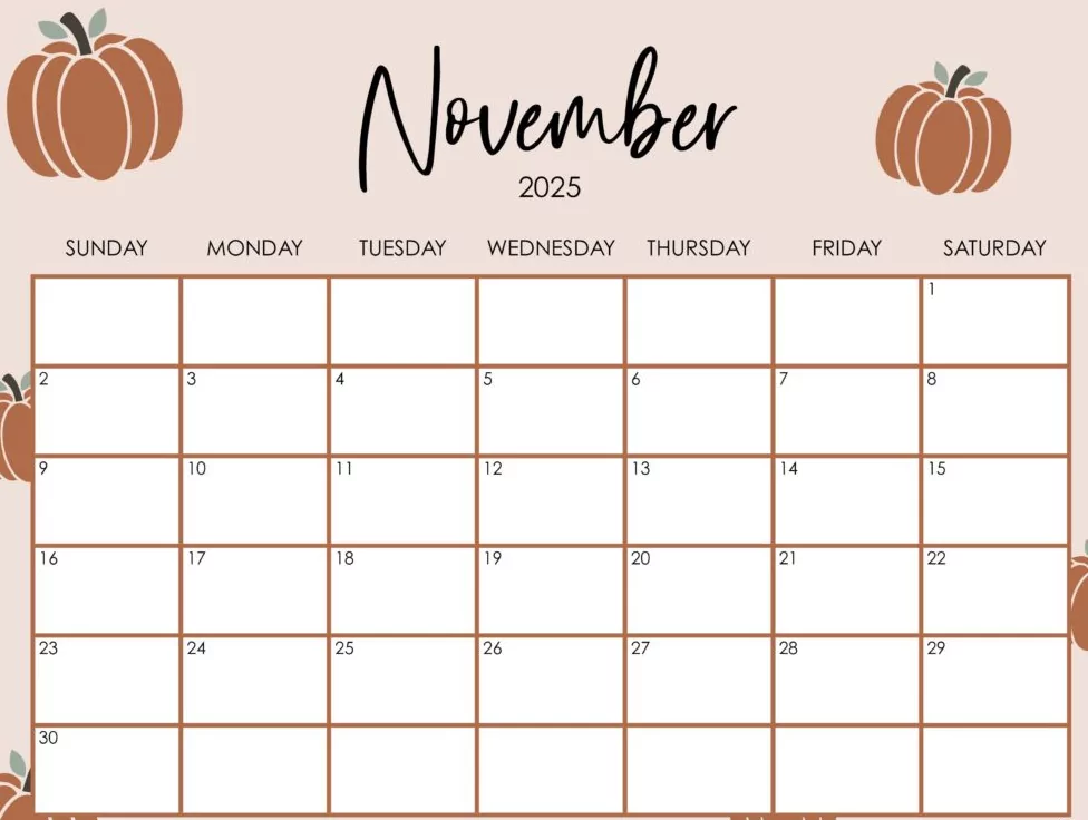 Printable November 2025 calendar showing US holidays and ISO week numbers