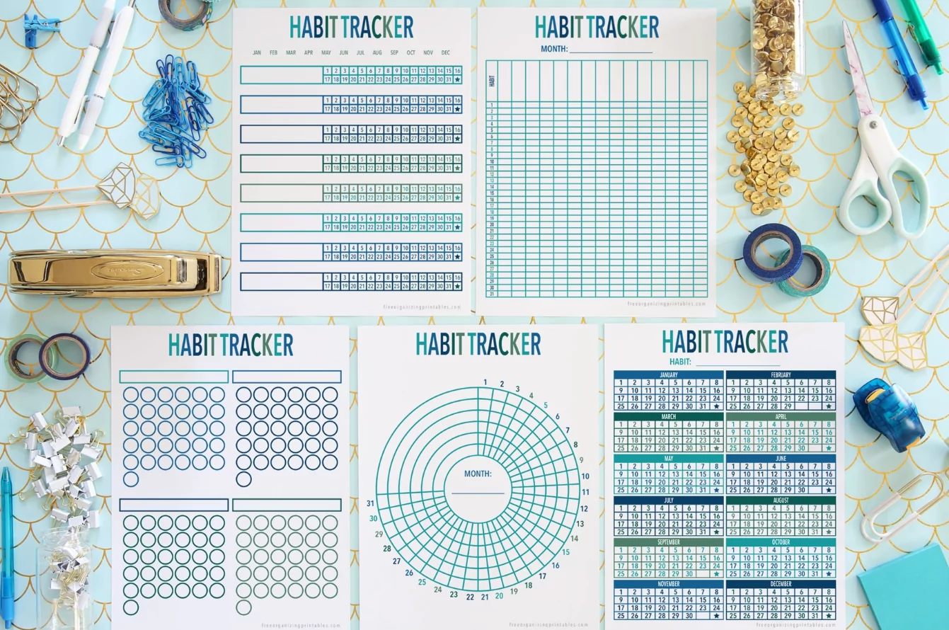 Visual guide to holidays and celebrations used as markers in a personalized habit tracker