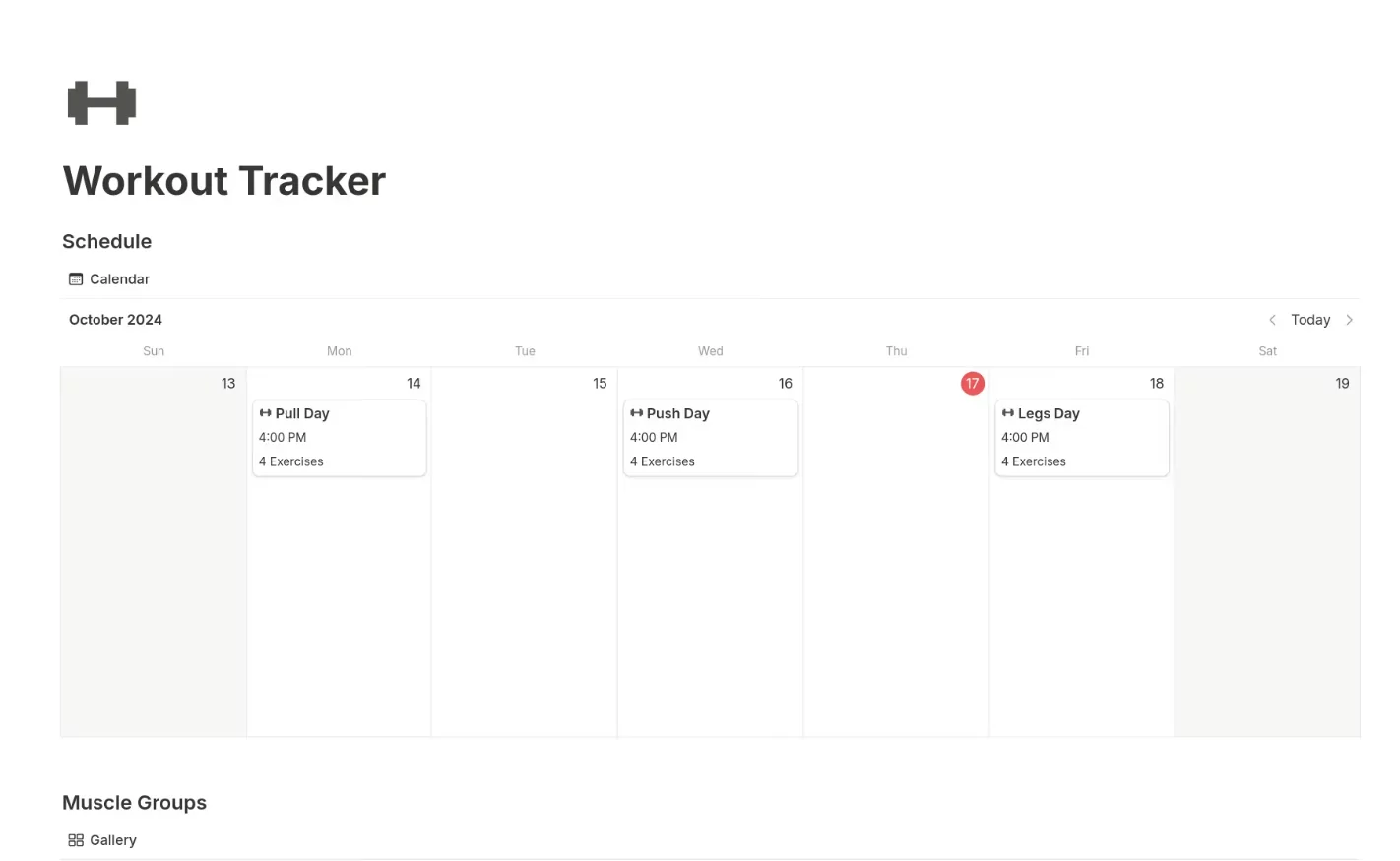 calendar optimization for tracking fitness and health progress