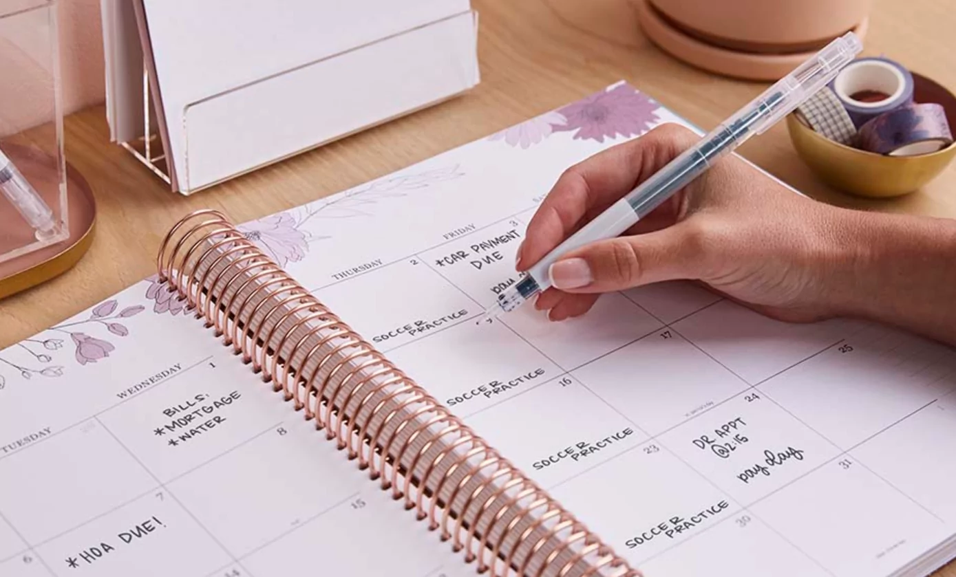 organize your schedule