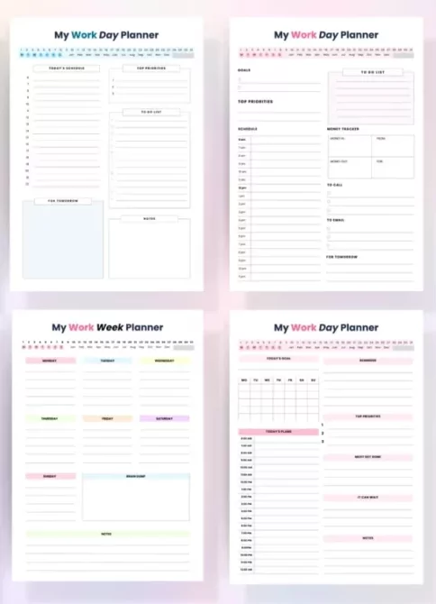 advanced printable planner for busy people
