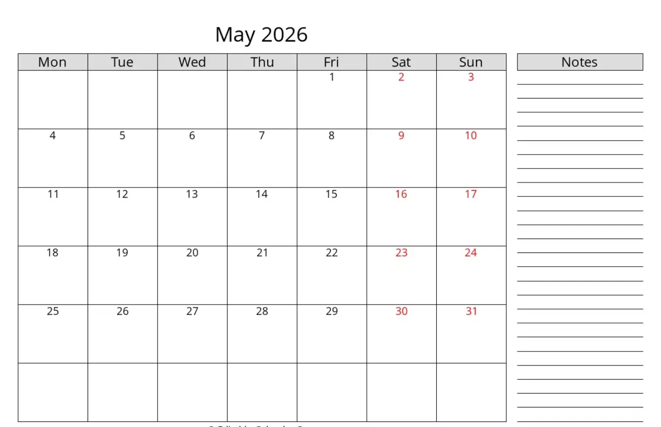 may 2026 habit planner printable with holidays calendar grid