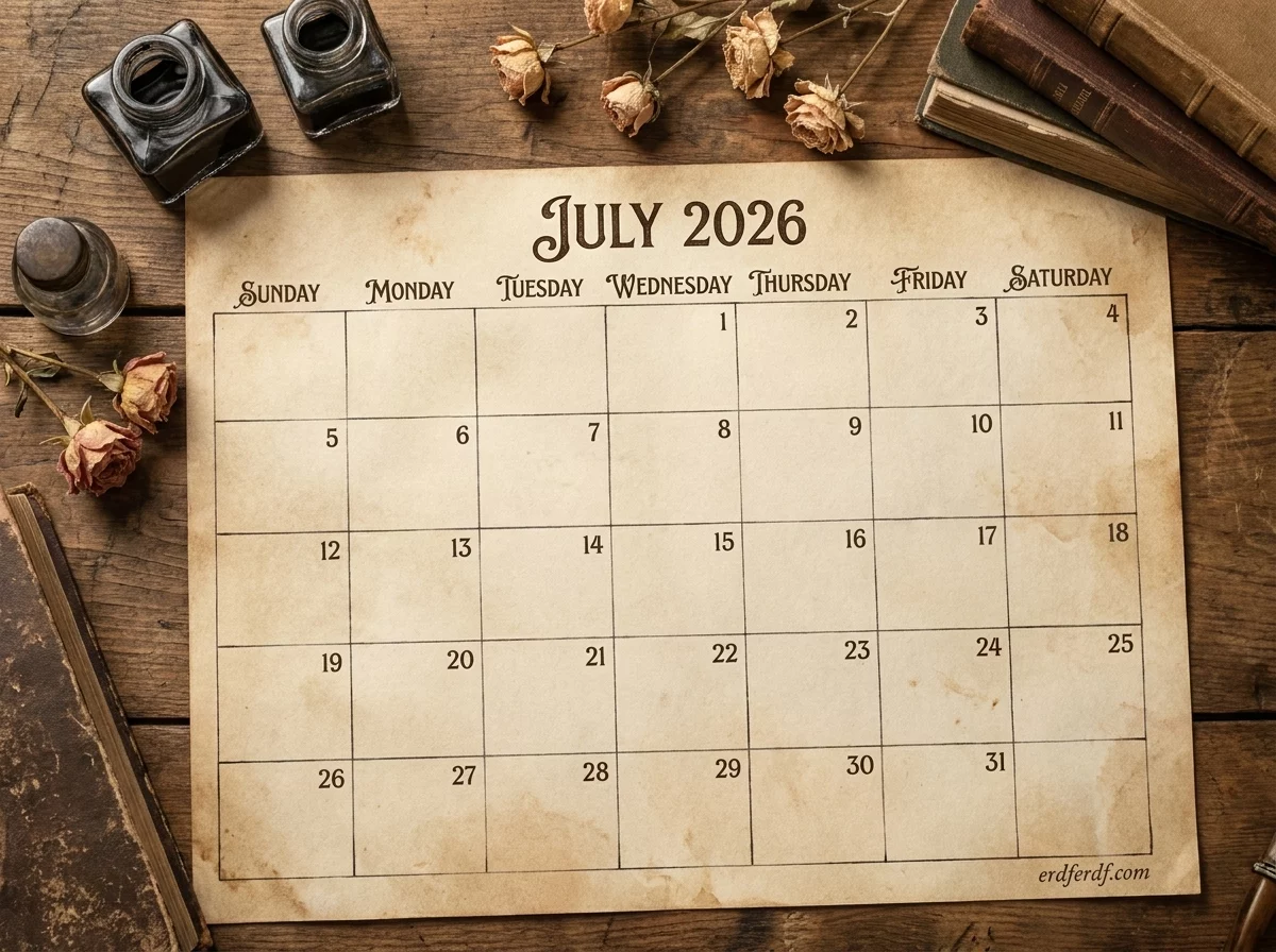 July Habit Planner 2026 Monthly: Build Better Habits and Stay Consistent 5 Habit Tracker Printable